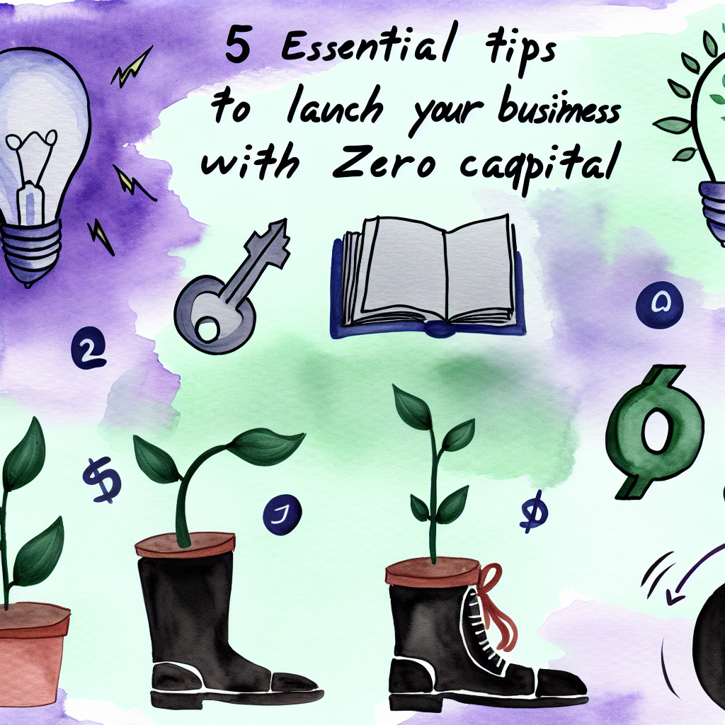 5 Essential Tips to Launch Your Business with Zero Capital